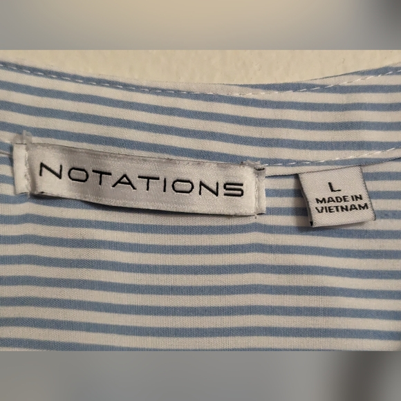 Notations Button-up Top (L) - Picture 5 of 5